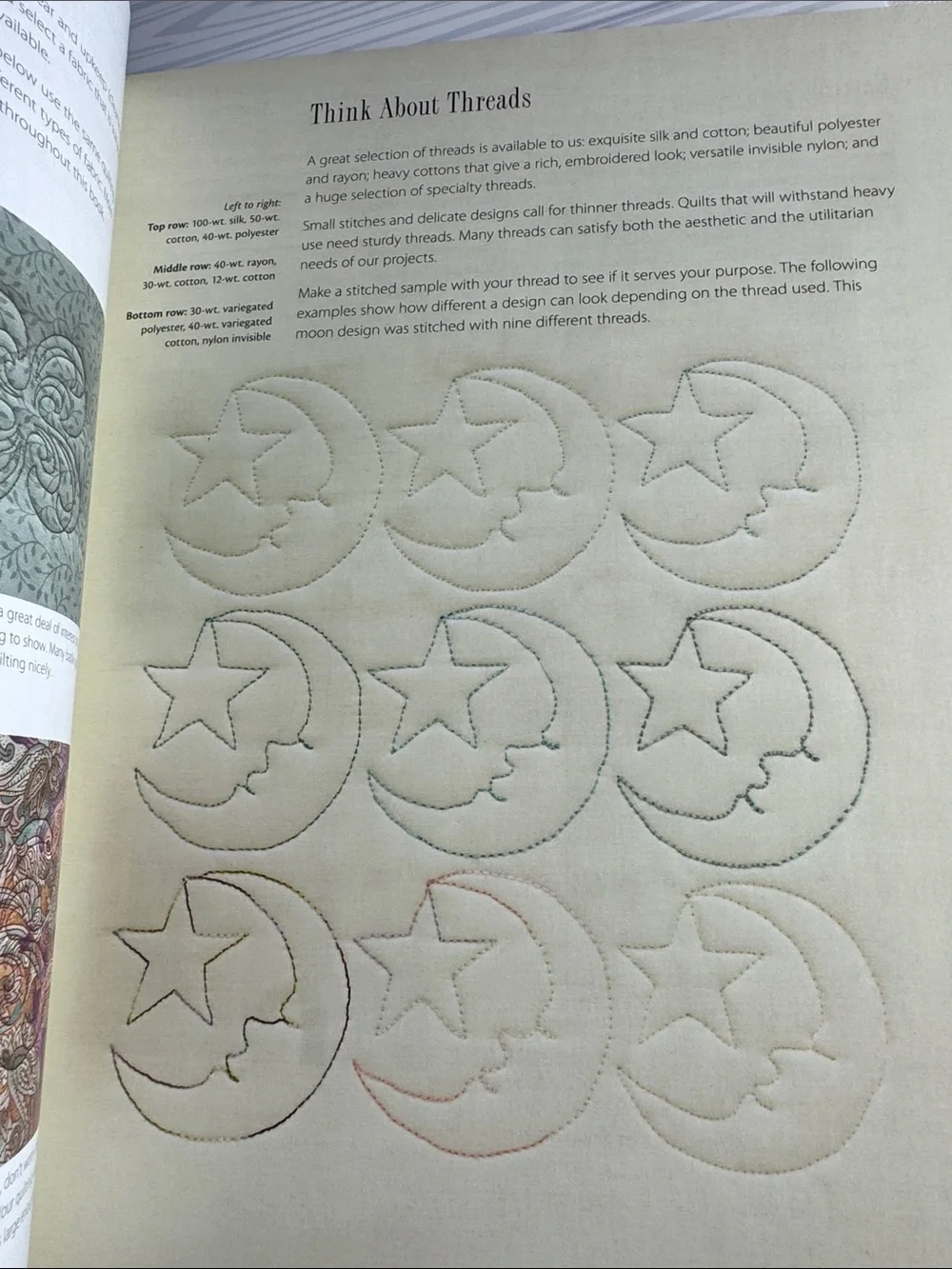Continuous-Line Quilting Designs - Olive Green
